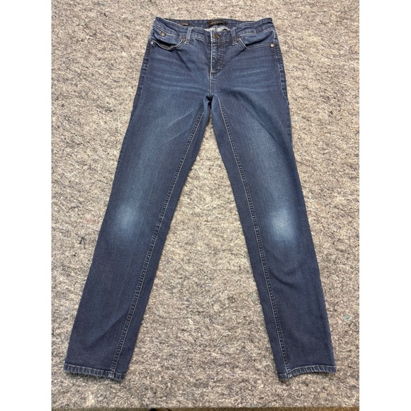 Talbots Denim - Talbots Flawless Five-Pocket Straight Leg Jeans Dark Wash Blue Denim Size 0